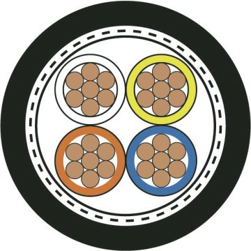 ETHERLINE® Y Cat.5e BK 2x2AWG22/7