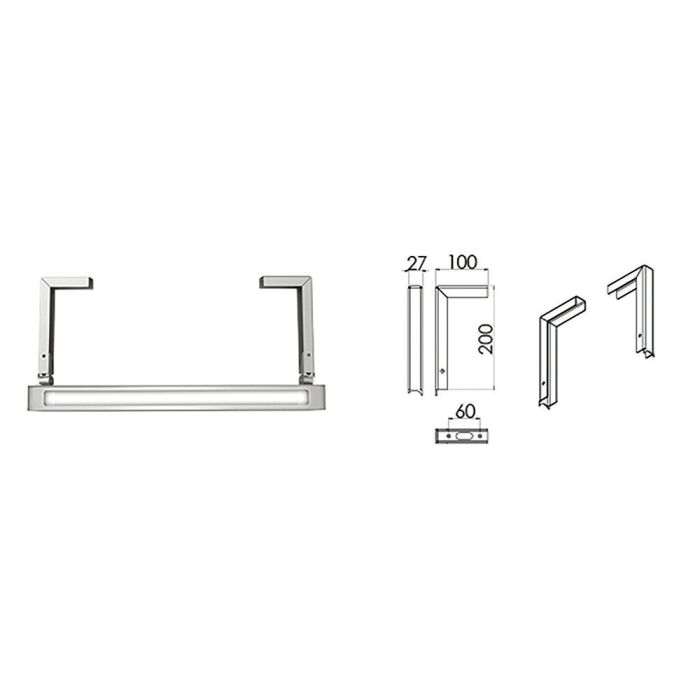 PATERE MURALE DEPORT 200MM POUR PULSE main product photo