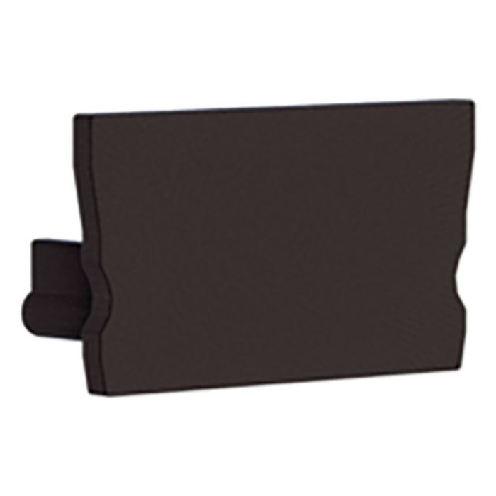 RADIUM ENDCAP PROFILE SMALL U FLAT BLACK main product photo
