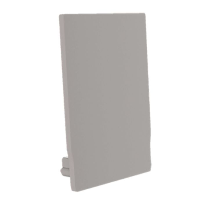 RADIUM ENDCAP SQUARE PROFILE S U FLAT GREY main product photo