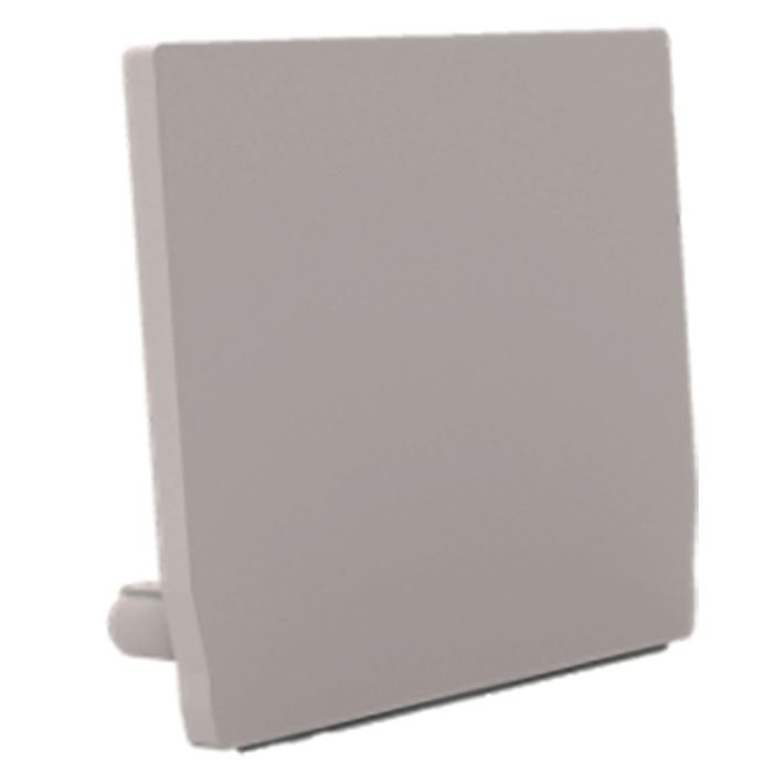 RADIUM ENDCAP SQUARE PROFILE M U FLAT GREY main product photo