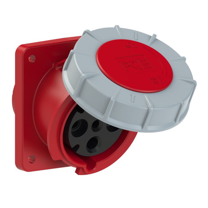 PRISE INCLINEE S/E 400V 63A 4P IP67 (107X100) main product photo