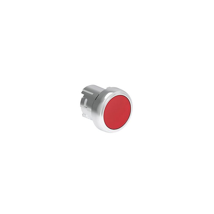 Tête de bouton poussoir métallique affleurant à impulsion rouge main product photo