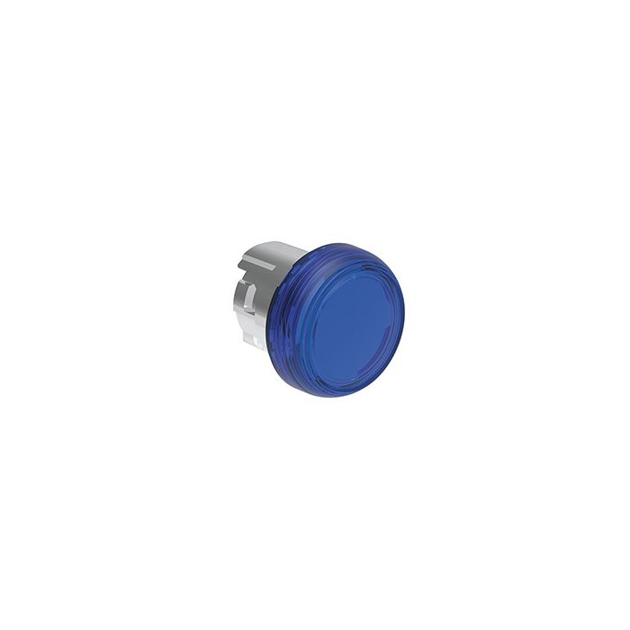 Tête de voyant métallique bleu main product photo