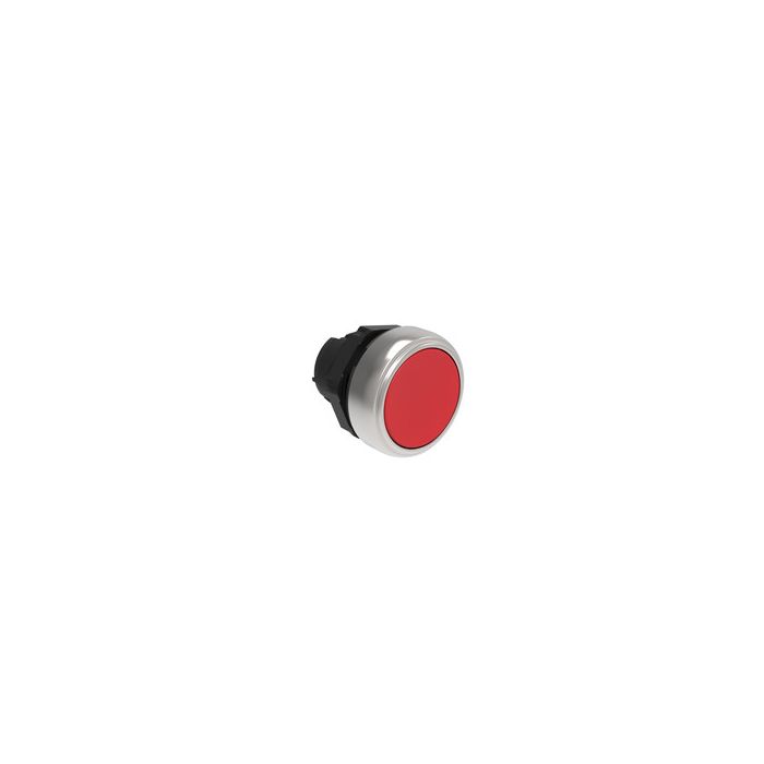Tête de bouton poussoir plastique affleurant à impulsion rouge main product photo