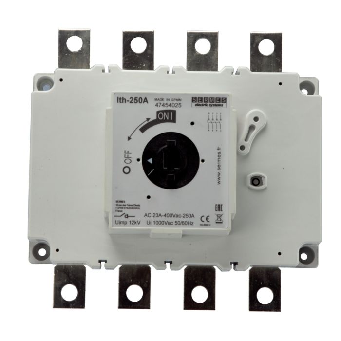 Interrupteur-sectionneur O2 250A 4 pôles main product photo