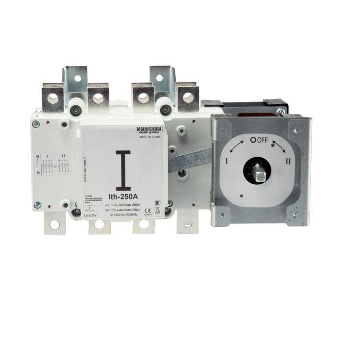 Inverseur de source manuel O3 250A 4 pôles main product photo