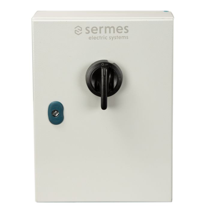 Coffret tôle inverseur de source O3 4 pôles 125A à commande frontale noire main product photo