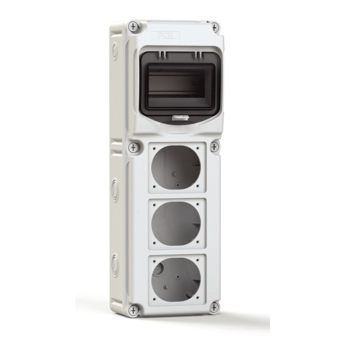 Coffret flex 6-S3 6 modules 3 emplacements de prises IP66 IK08 main product photo