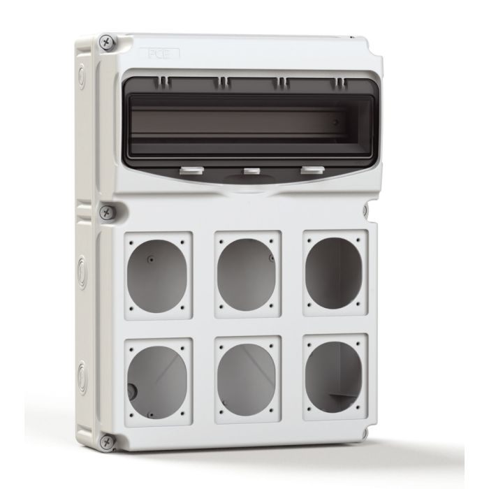 Coffret flex 16-S16 16 modules 6 emplacements de prises IP66 IK08 main product photo