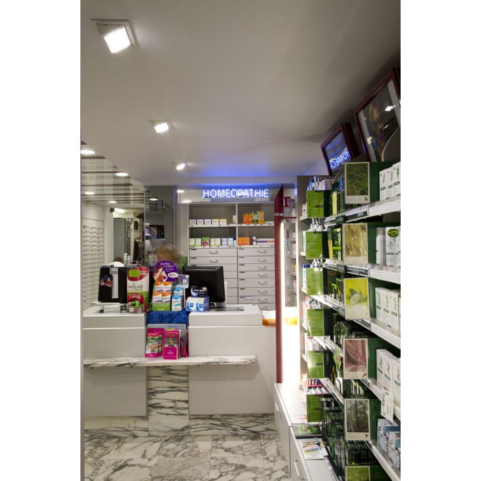DOWNLIGHT FIRST SHOP RECT. BLANC 48W 4700LM/830 - 5200LM/840 main product photo