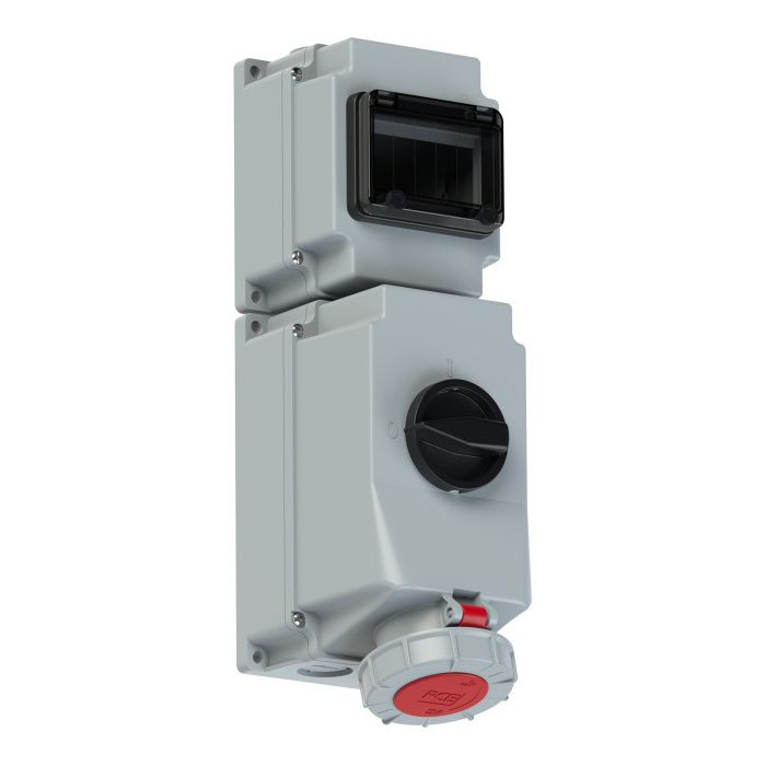 PRISE INTER MURALE 6 MODULES 90 400V 63A 4P IP67 main product photo