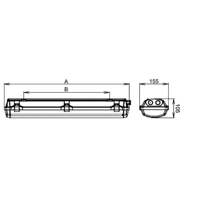 Schéma luminaire ATEX EXTRA EX LED