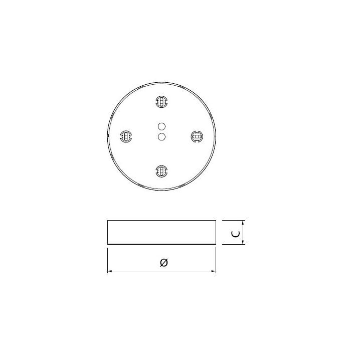 downlight encastré first len eco schéma