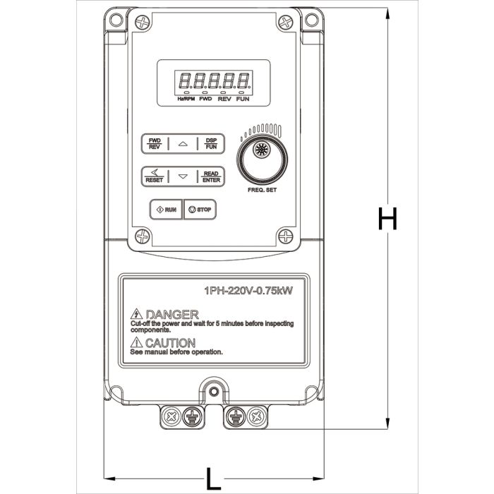 E510-2P5-H 0,4kW IP20 main product photo