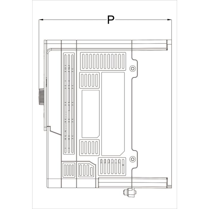 Variateur E510 schema dimensions