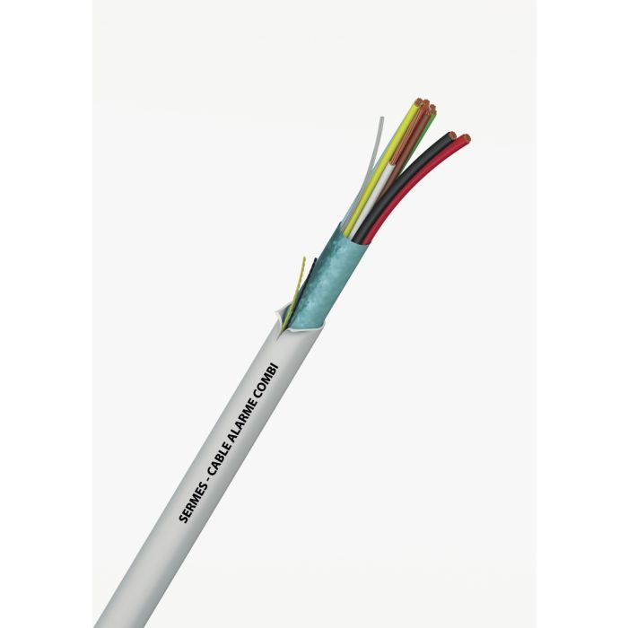 CÂBLE ALARME LSZH combi 2X0,75+4X0,22 mm² AE C100 main product photo