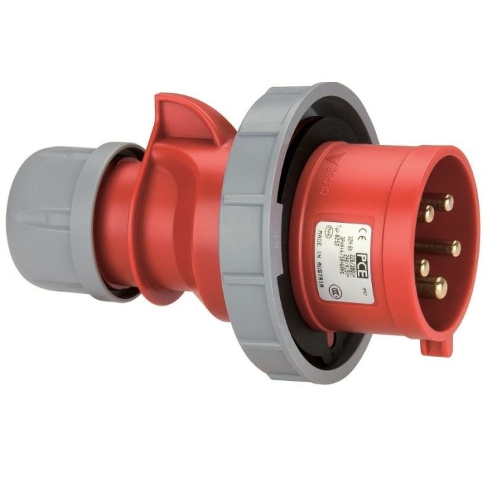 Fiche CEI 400V 125A 3P+N+T IP67 avec plot pilote main product photo
