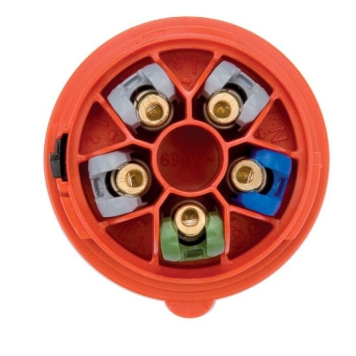 Fiche 230V 2 pôles + terre 16A IP44 sans vis syst. TURBO TWIST