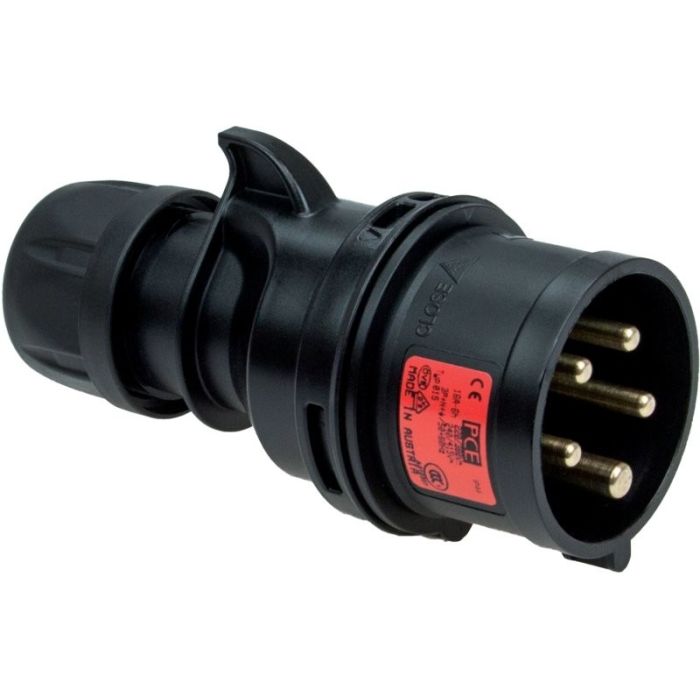 Fiche CEI noire 230V 2P+T 16A IP44 6H noire TURBO TWIST main product photo