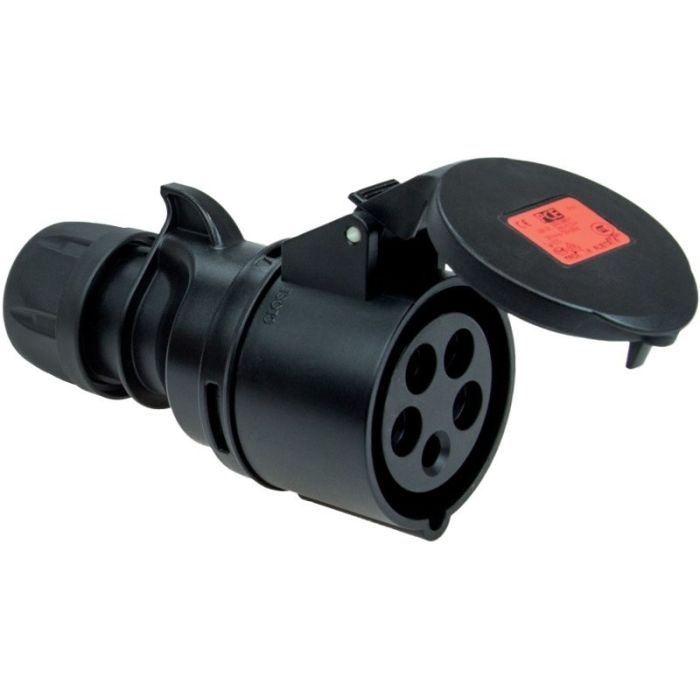 Prolongateur CEI noir 400V 3P+N+T 16A IP44 6H TURBO TWIST main product photo
