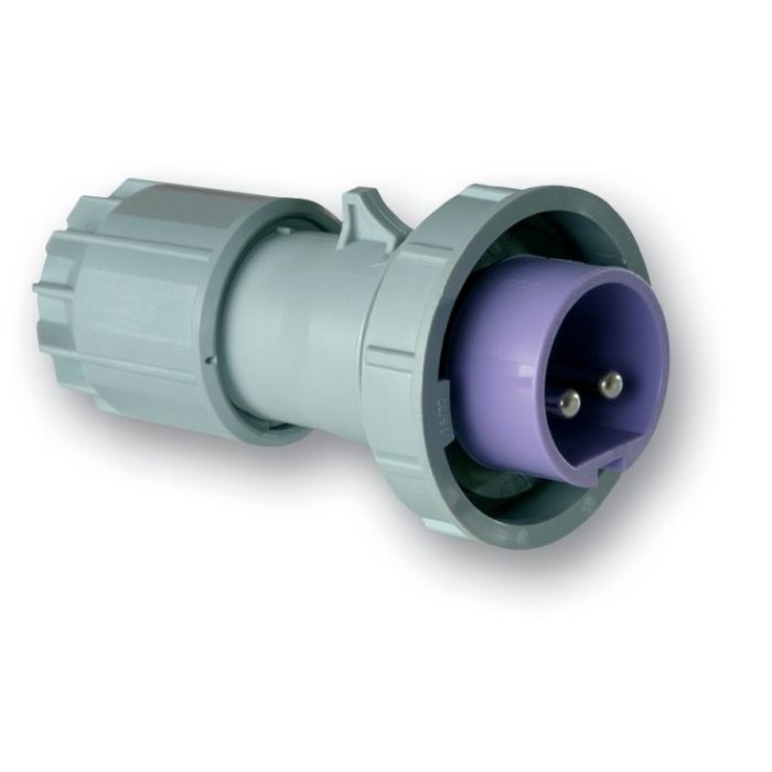 Fiche CEI 24V 32A 2P IP67 systèmeTWIST contacts nickelés main product photo