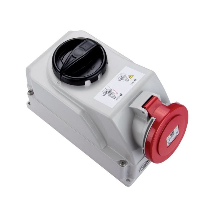 Prise inter murale 90° 400V 16A 3P+N+T IP44 main product photo