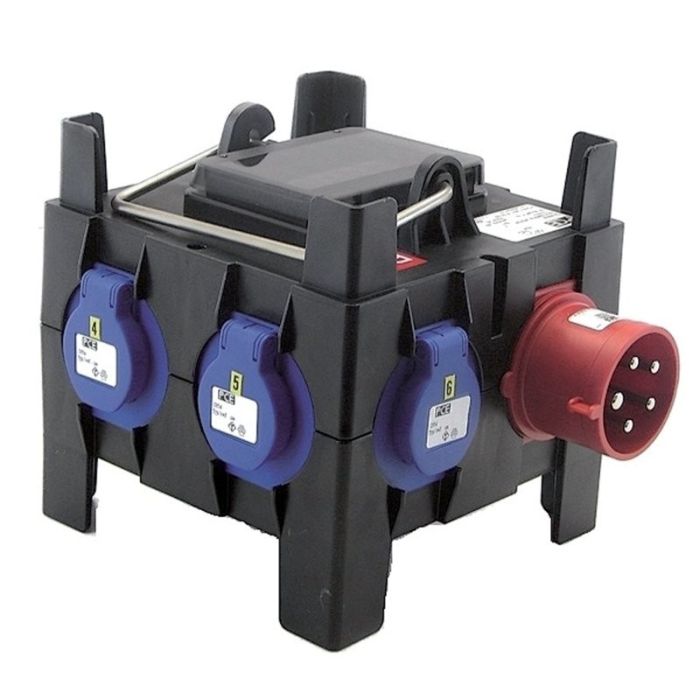 Coffret 6 NF + Arrêt Général + DD 16A 30 mA + 3m 3G2,5 sur fiche NF 16A