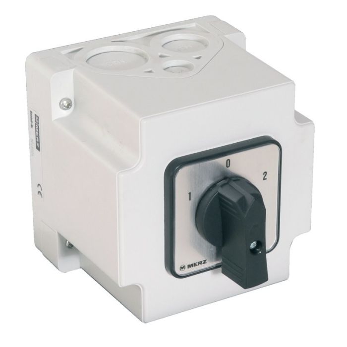 Commutateur inverseur de sens de marche 3x40A sous coffret polycarbonate main product photo