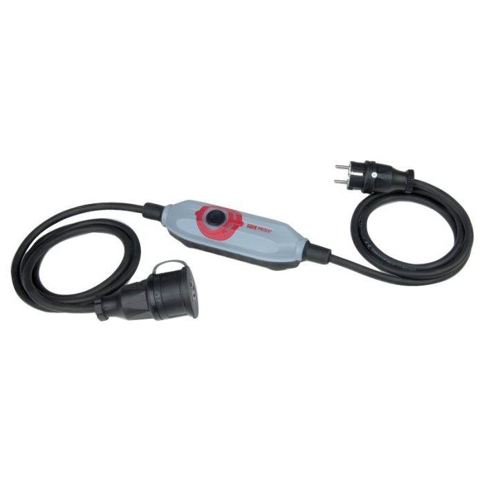 Cordon de sécurité 1 sortie prise NF 2 pôles+Terre 16A 230V