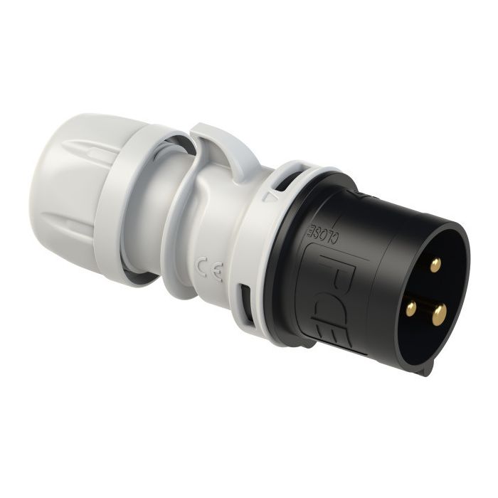 FICHE 110V 3P 16A IP44 TERRE 4H COULEUR NOIRE main product photo