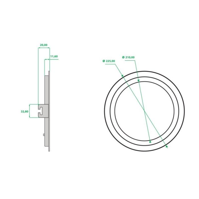 downlight encastré first bee schéma