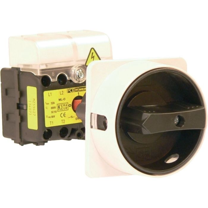 Interrupteur tripolaire 3x25A / 7kW AC23 - débrochable + blocage de porte