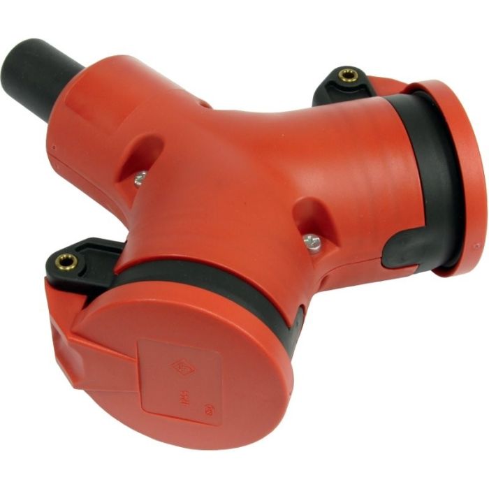 Prolongateur double PA6 2P+T 16A NF IP44+éclisse main product photo