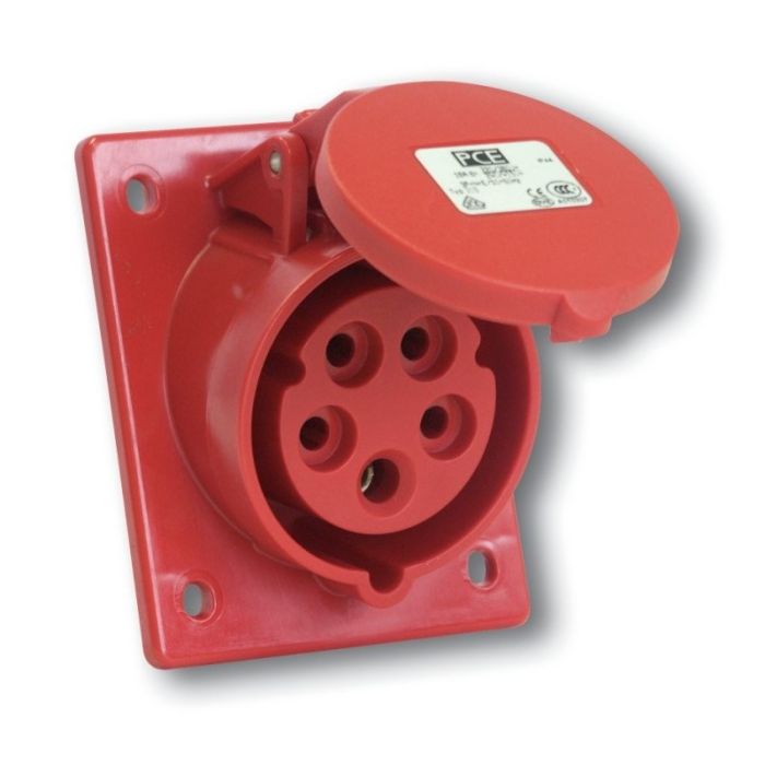 Prise inclinée 230V 16A 2P+T IP44 (85x70) pour coffrets MBOX main product photo