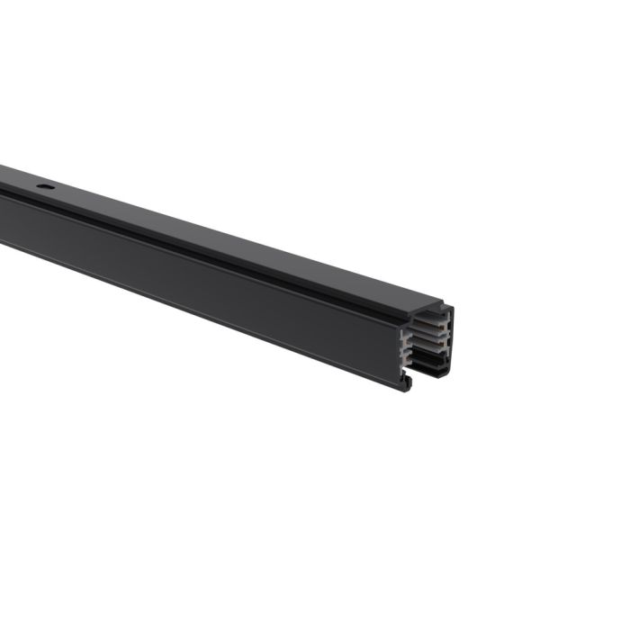 RAIL CARRÉ 3 ALLUMAGES NOIR MAT 3M main product photo