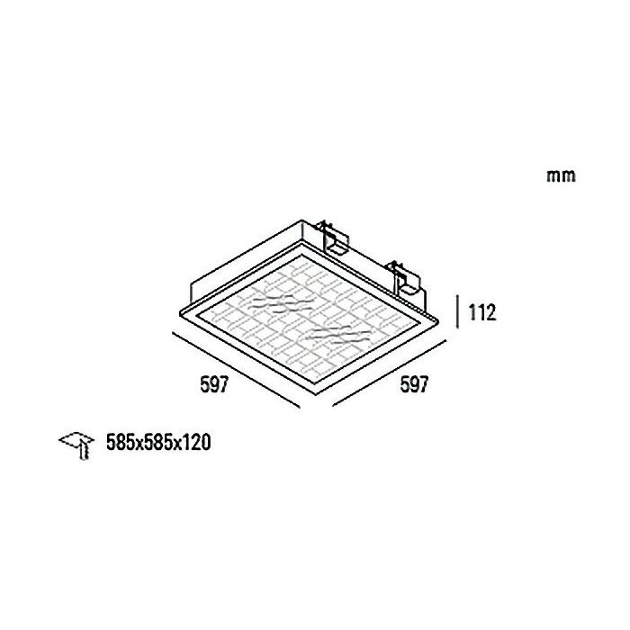 encastré modulaire vento schéma dimensions