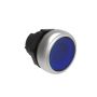 Tête de bouton poussoir plastique affleurant lumineux à impulsion bleu