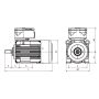 Moteur 4KTCB3 schema dimensions Sermes