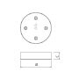downlight encastré first len eco schéma