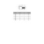 Dimension et tableau bouchon obturateur en polyamide IP54