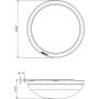 hublot saillie eris schéma dimensions