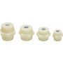 Isolateurs hexagonaux différentes tailles blancs
