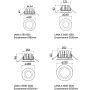 downlight encastré lana II schéma dimensions
