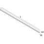 APPLIQUE LEADER APP BLANC DIRECT/INDIRECT 60W 3K