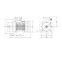 Moteur MH3 B35 schema dimensions Sermes