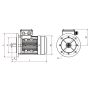 Moteur MH3 B5 schema dimenisons Sermes