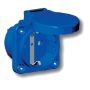 Prise S/E NF bleue 16A 2 Pôles+Terre 230V IP54 bornes à vis 90°