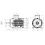 Moteur SPL B34 schema dimensions Sermes