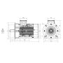 Moteur SPL B35 schema dimensions Sermes